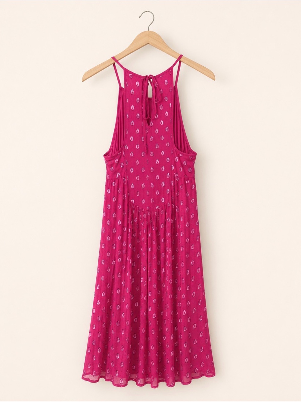 NWT Ella Moss Fuchsia Halter Mini Dress Size XS